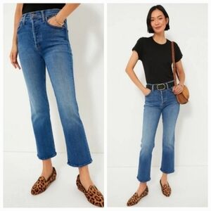 ⚘️MOTHER The Tripper Ankle Work Hard Play Hard Ankle Stretch Button Fly Jeans